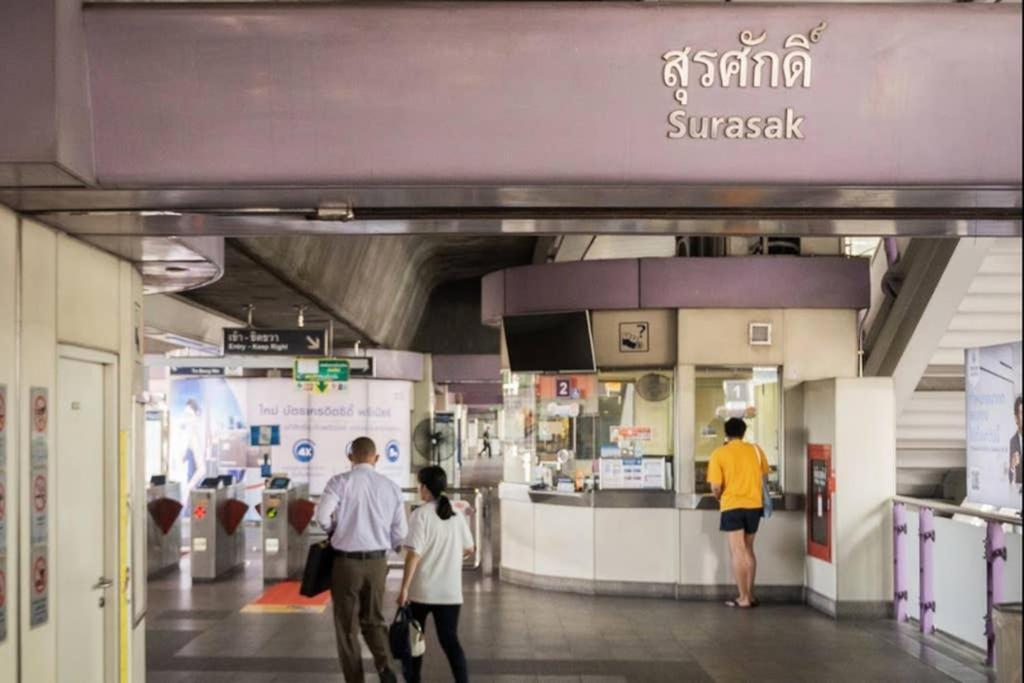 P1 Silom Pan Large Room Full Kitchen Wifi 4-6Pax Bangkok Eksteriør bilde